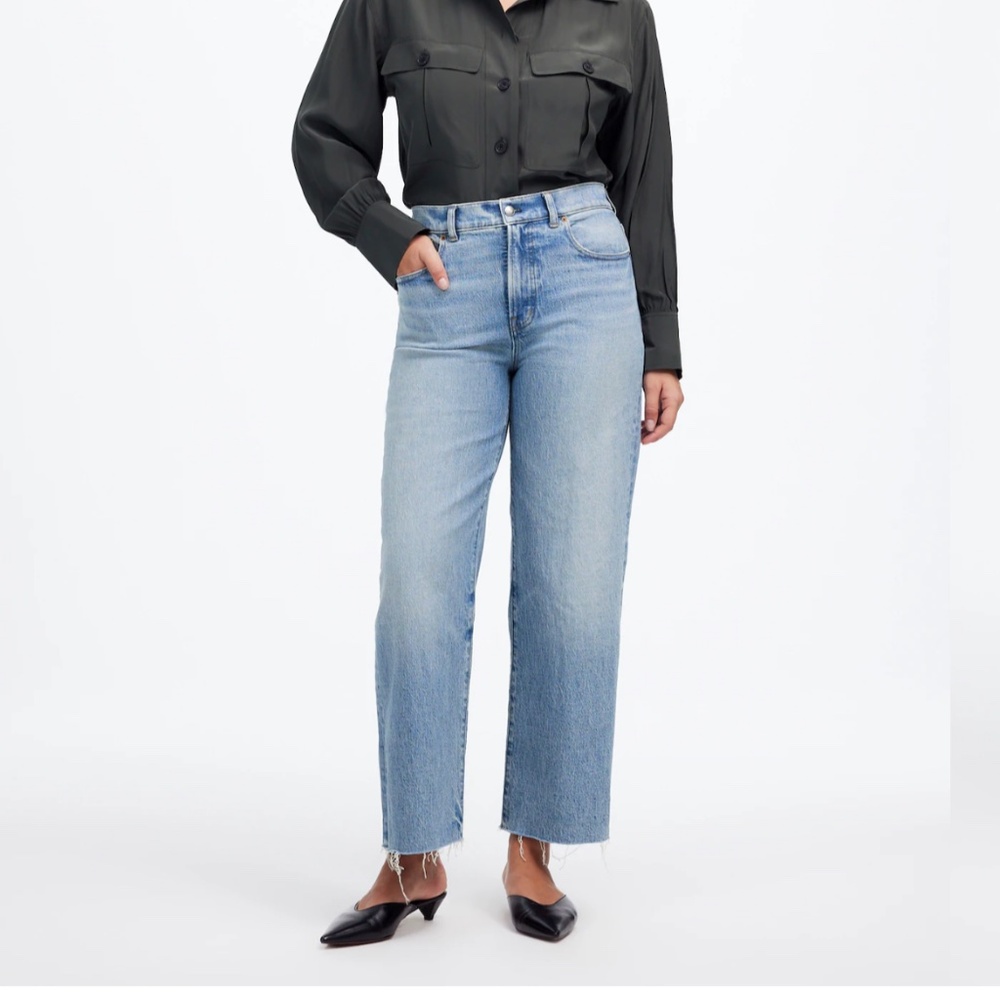 Madewell The Curvy Perfect Vintage Wide Leg Crop Jeans